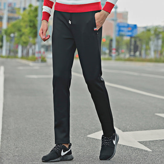 spring and autumn men's casual trousers Korean pants fast dry student sports pants male trousers straight tube autumn pants