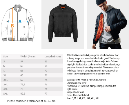 Bomber Jacke -Unisex mit Stickerei